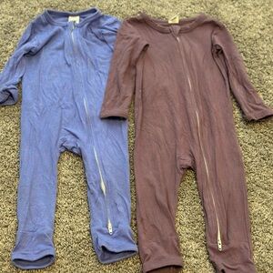 Two Larkspur Bamboo Zip Footless pajamas
